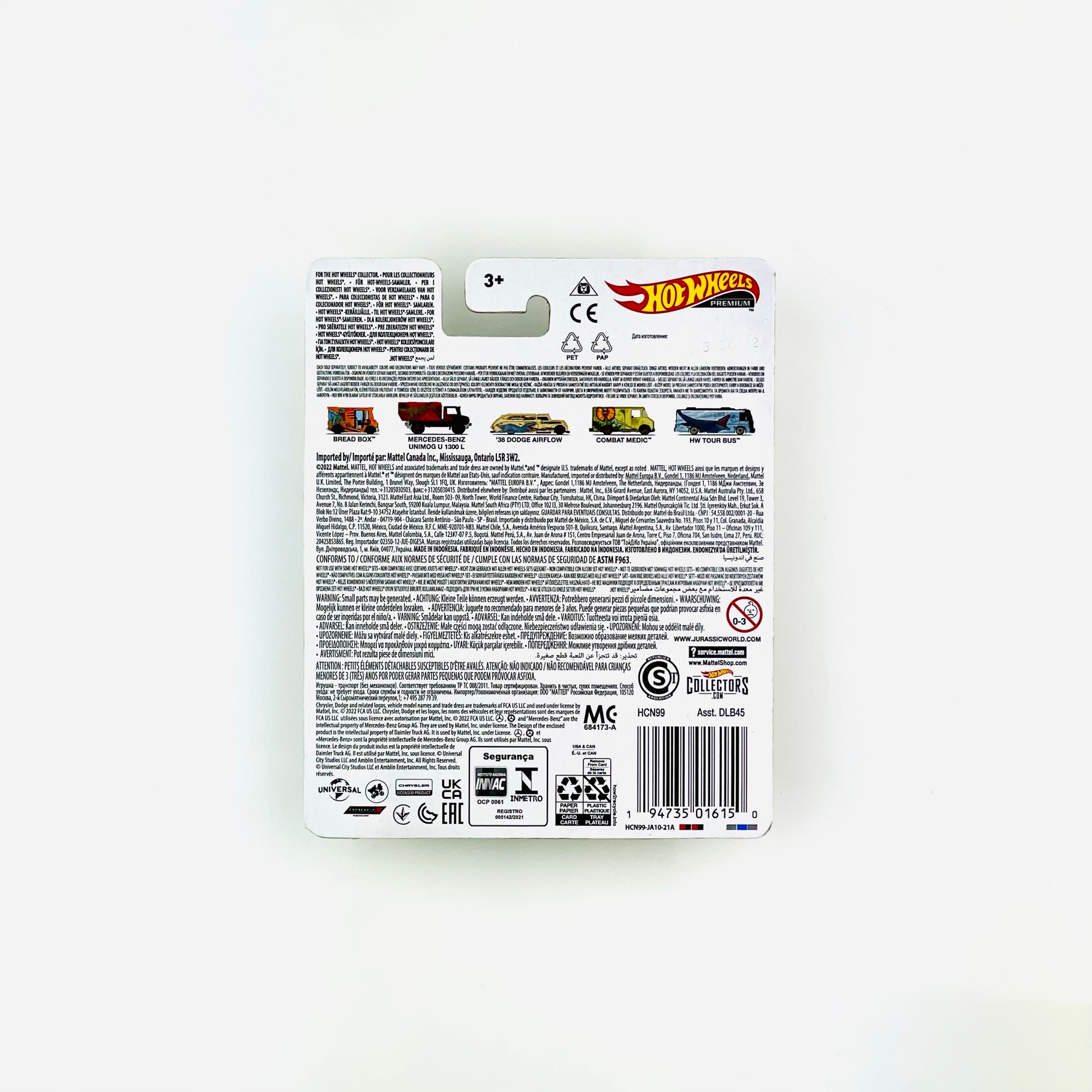 1938 Dodge Airflow - Pop Culture Jurassic World Hot Wheels Premium 1:64 Materiał metal