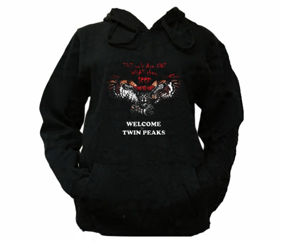 

XXL Bluza Kaptur Damska Twin Peaks Serial Owl Sowy