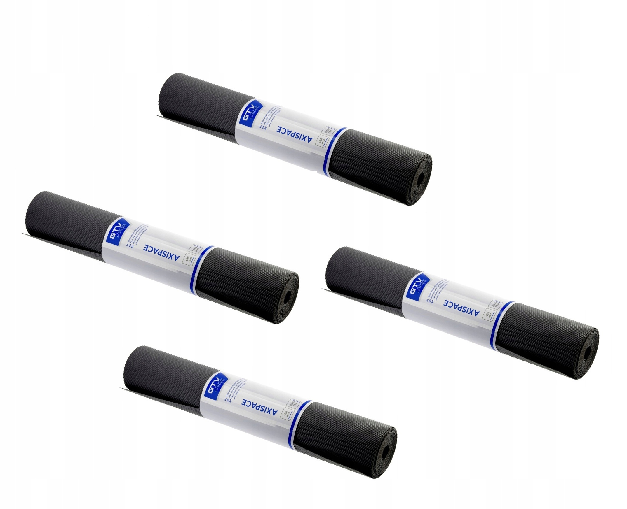 4 x Protišmyková Podložka Do Zásuviek Axispace Čierna 5 m Gtv Sada 4 Koliesok