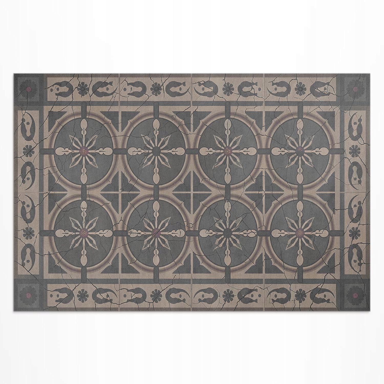 Dekoratívny balkónový vinylový koberec Rustikálny geometrický ornament 120 x 80 cm