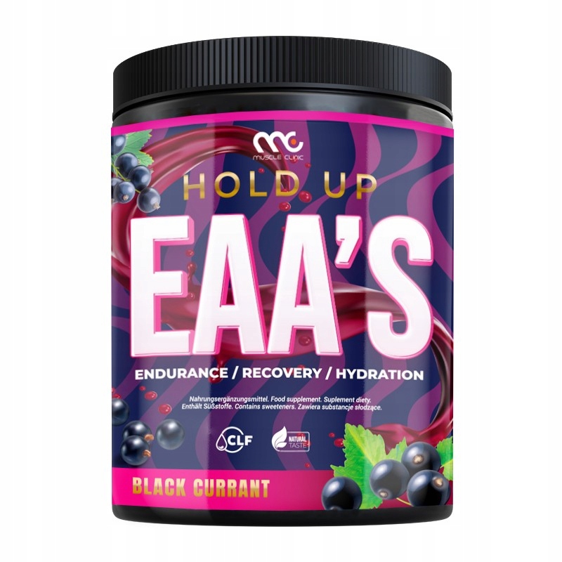 Eaa Muscle Clinic prášek z černého rybízu 400 g bez aspartamu bez cukru
