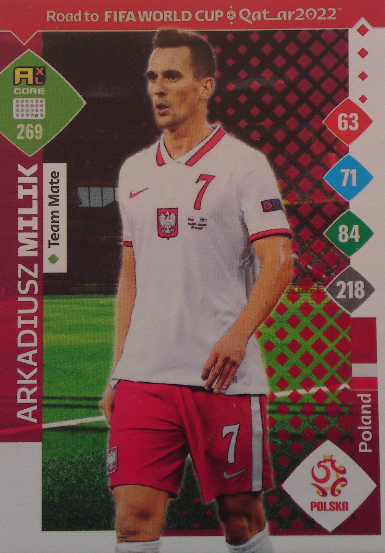 Panini Road Fifa World Qatar 2022 Team Mate Arkadiusz Milik 269