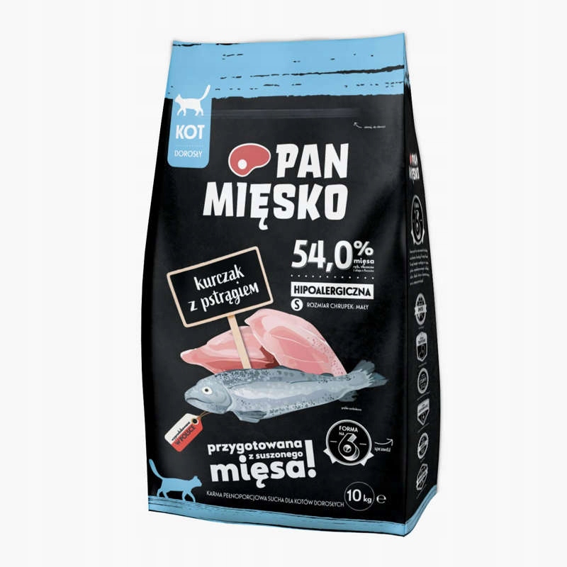 Pan Mięsko Kuře s pstruhem pro kočky S 10 kg
