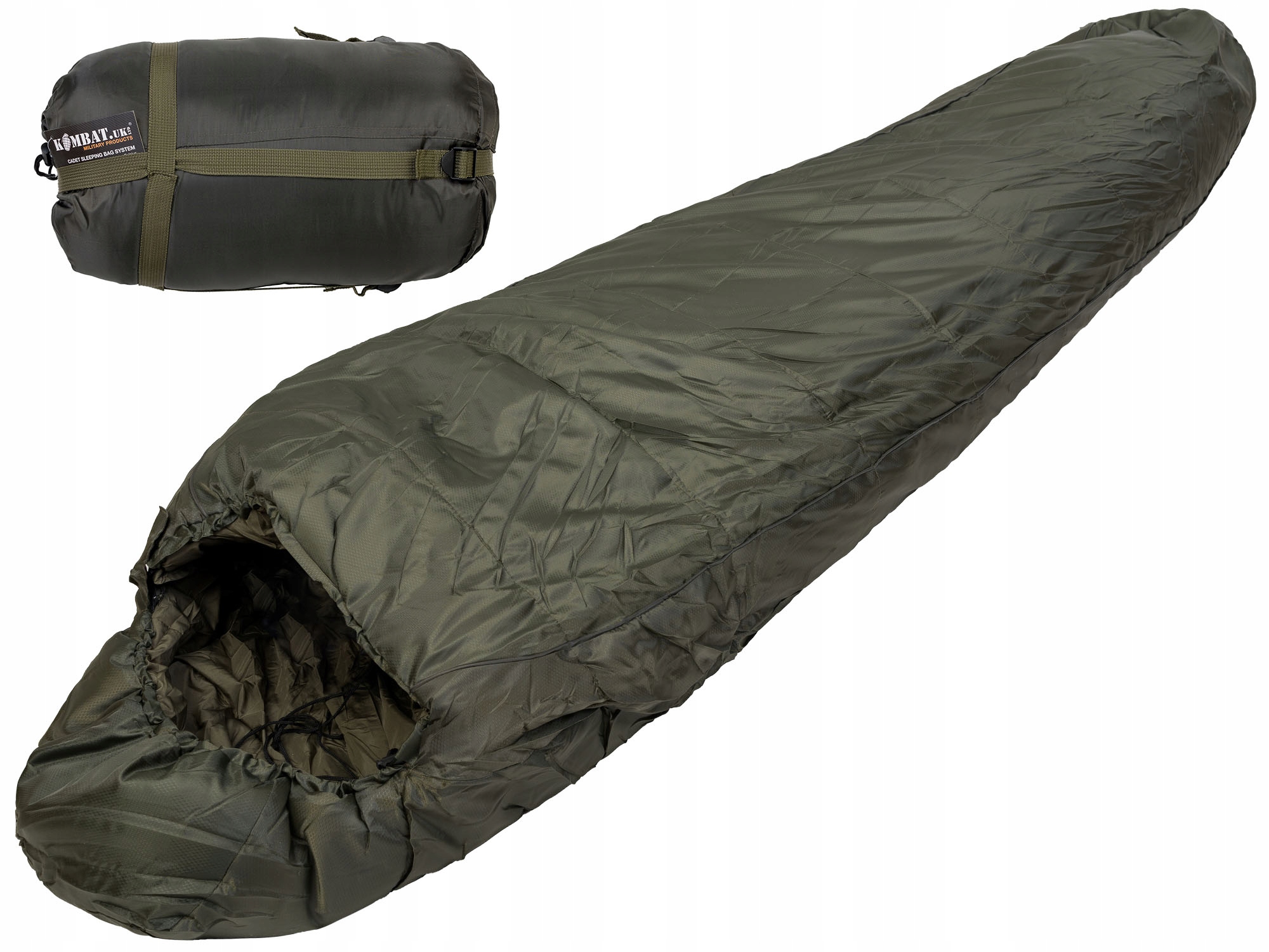 KOMBAT - Lekki ŚPIWÓR Wojskowy CADET Olive 220x70