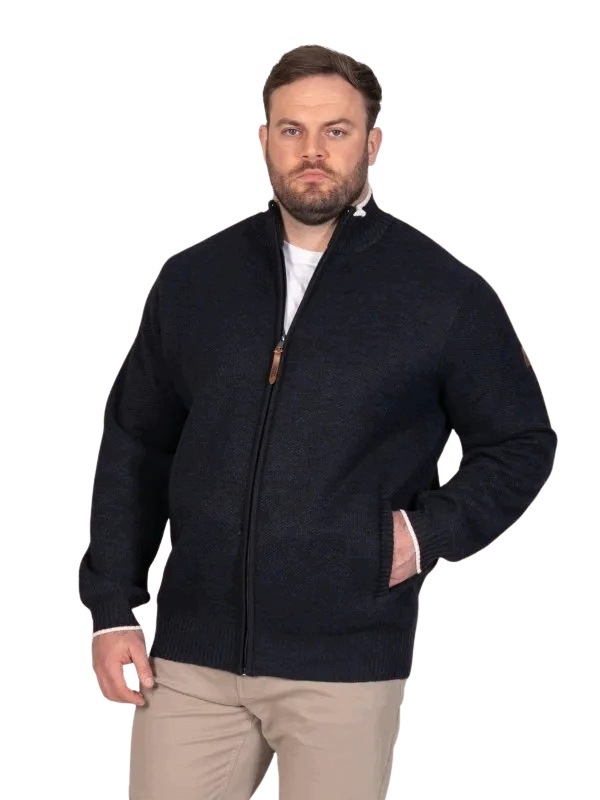 Pánský rozepínací svetr CESAR-D555 Velké velikosti [Velikost 3XL]