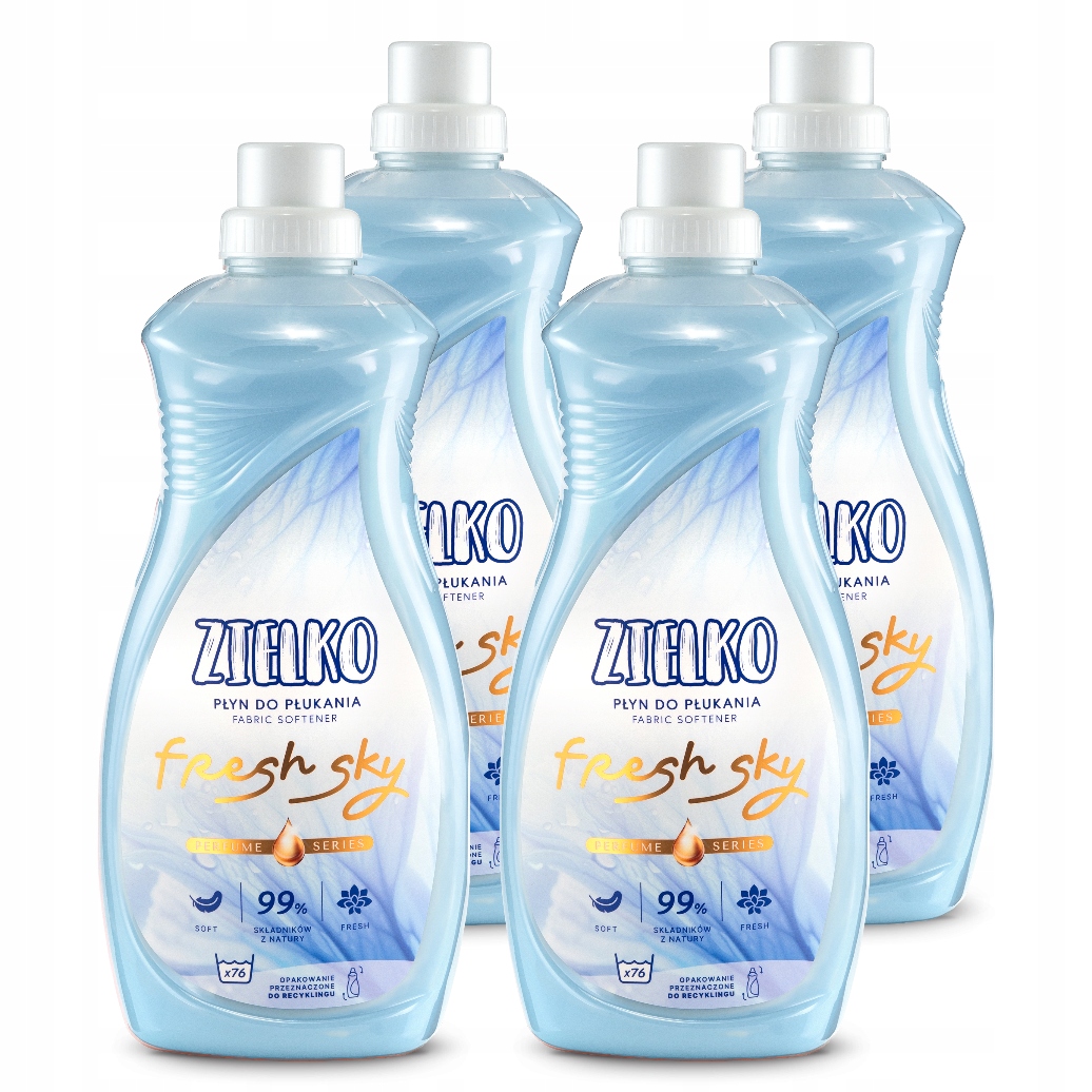 Levně Zielko Eko sada Tekutá aviváž modrá Fresh Sky 4x1520 ml (3+1)