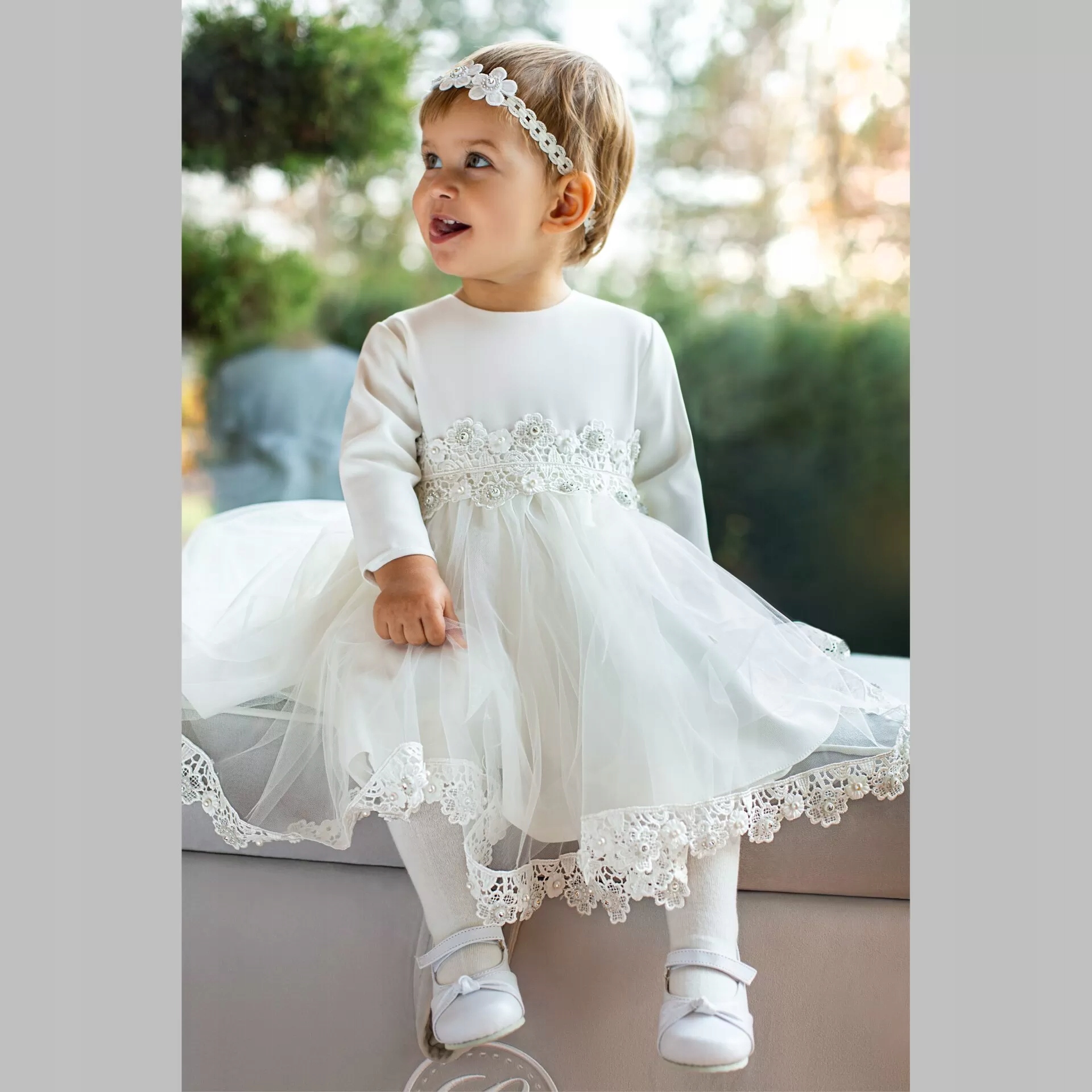 SUKIENKA ALICJA OBSZYTA Z DŁUGIM RĘKAWEM - 68