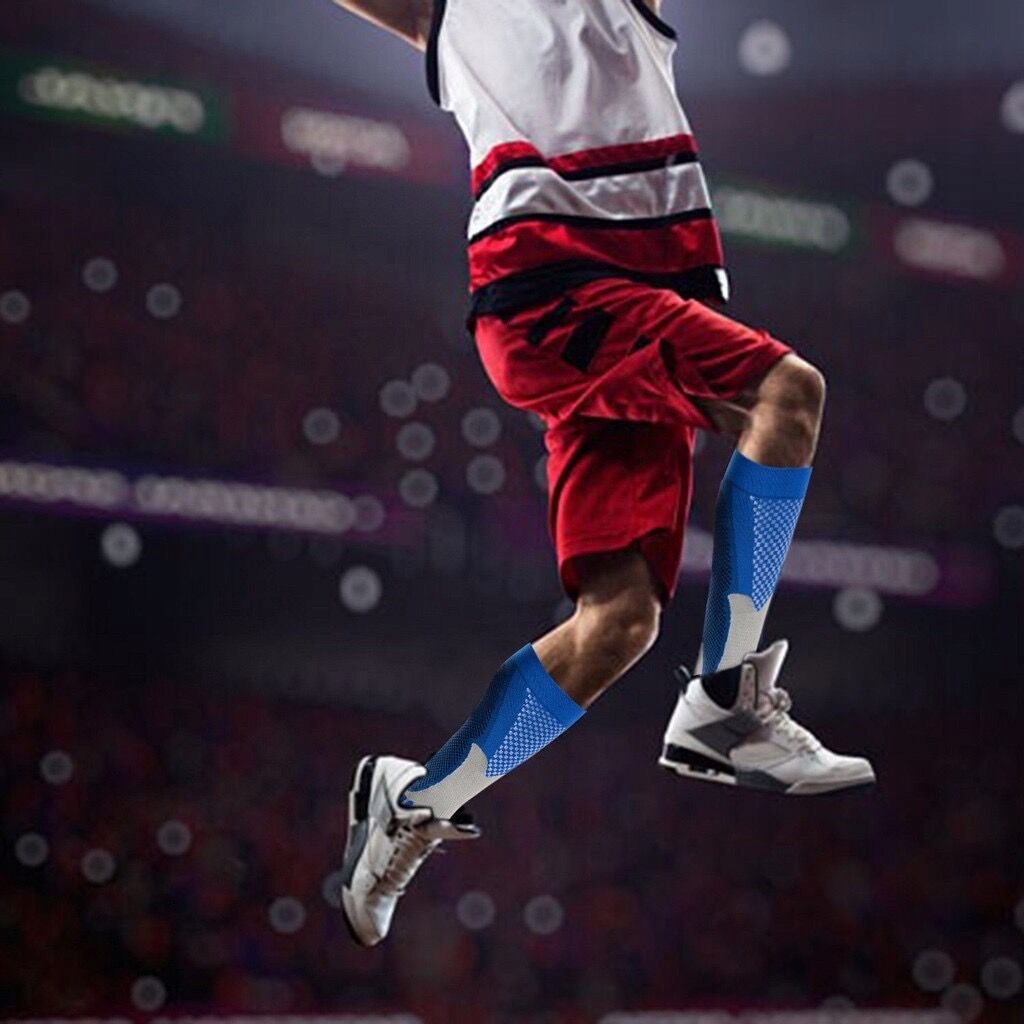 SPORTOWE DŁUGIE SKARPETY MĘSKIE DAMSKIE UCISKOWE SKARPETKI GETRY DO SPORTÓW Marka inna