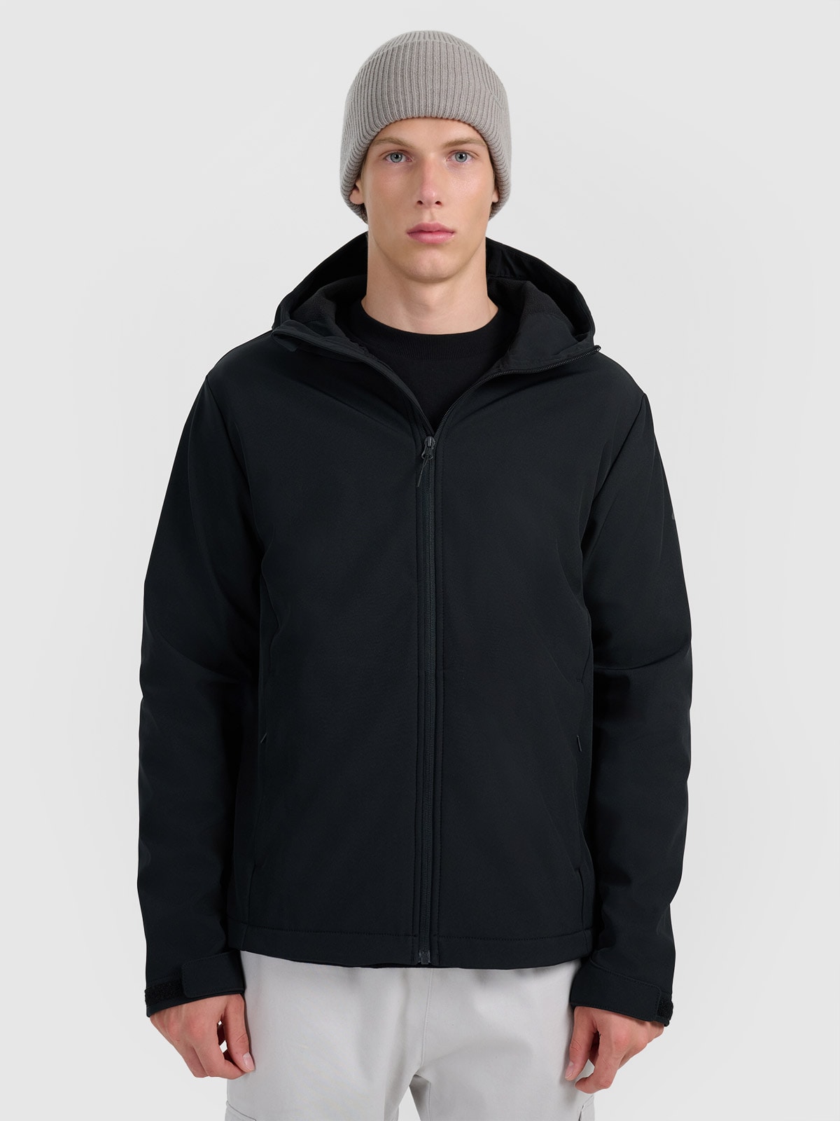 4F Pánská trekingová bunda Černá XL