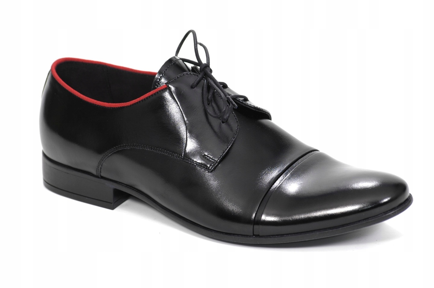 

Pilpol 1604 W631 czarne półbuty eleganckie skóra