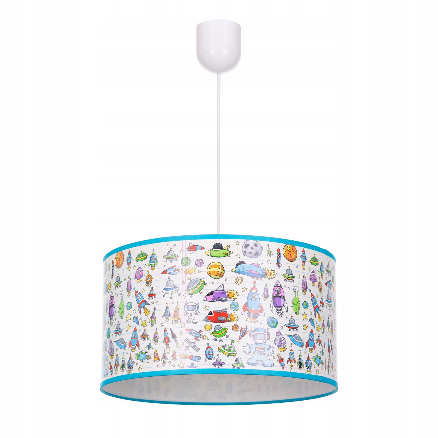 

Lampa wisząca sufitowa żyrandol abażur kosmos