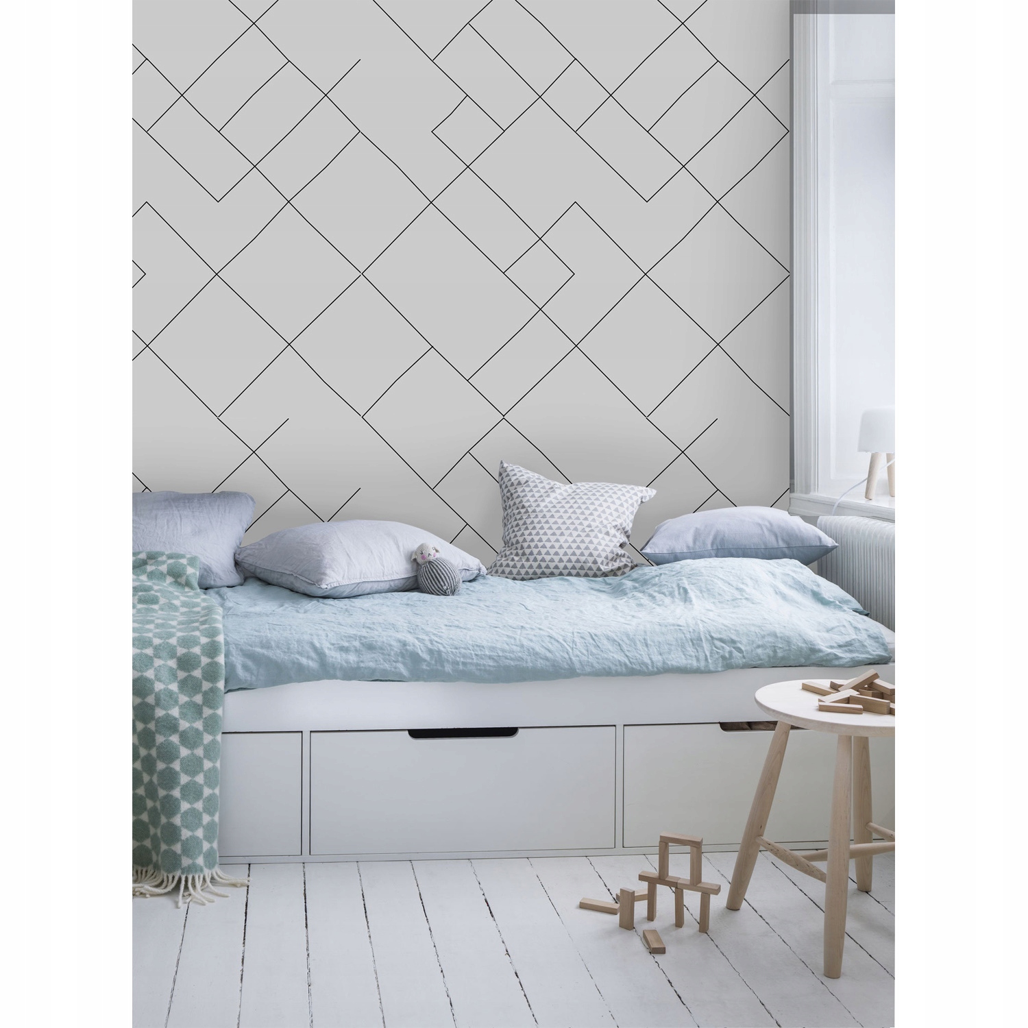 

Fototapeta ścienna Ukośne cienkie linie 290x290 cm