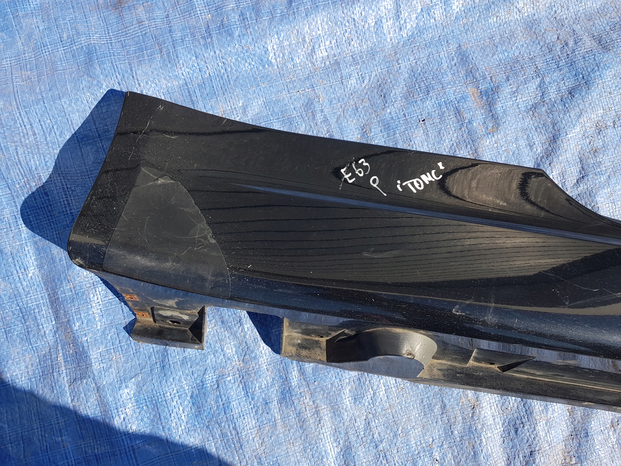 moulding cap of the threshold right threshold BMW E63 E64 475 BLACK SAPPHIRE