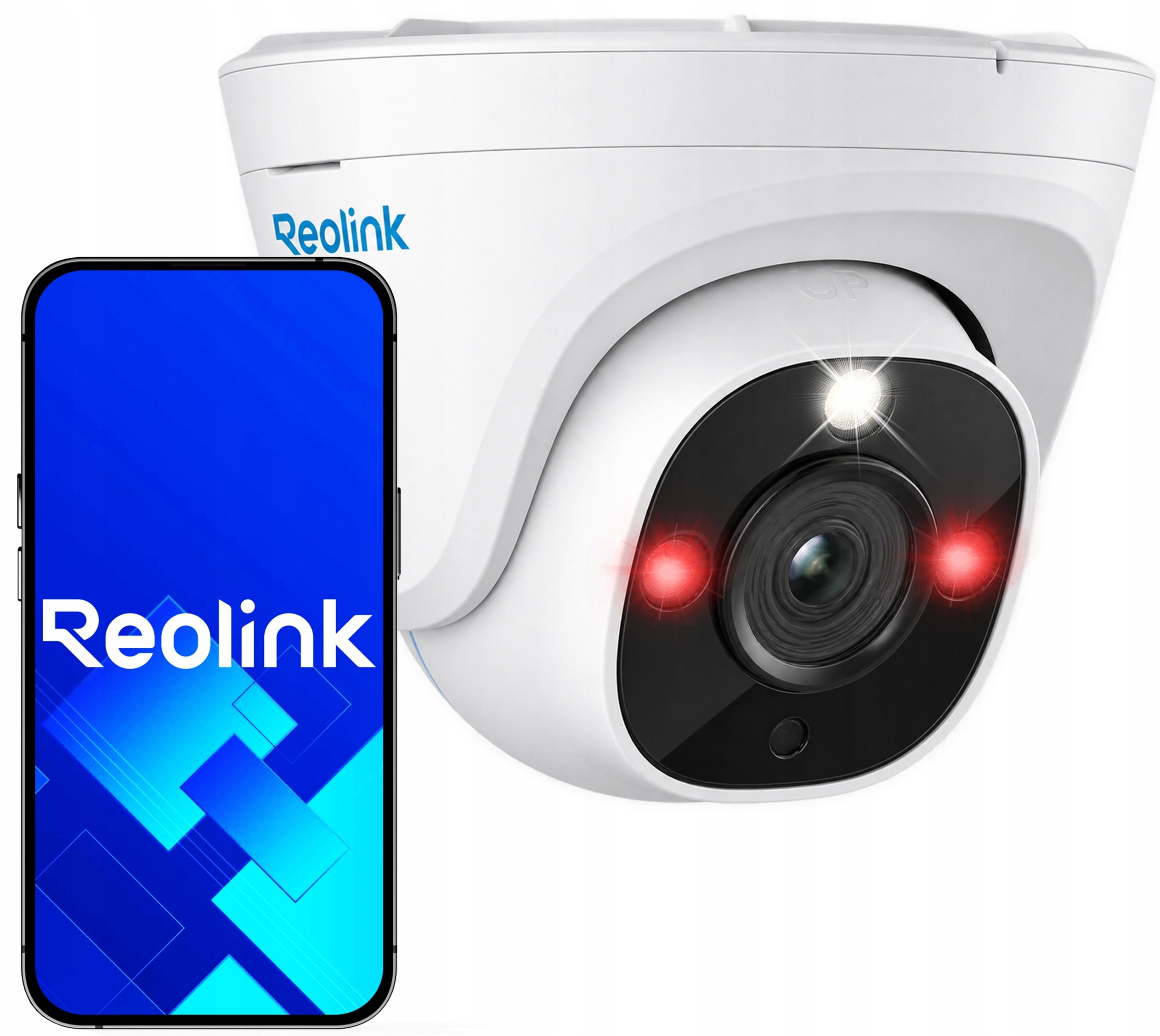 Venkovní Ip kamera 8MPx Dome Reolink P334 bílá PoE Mikrofon MicroSD