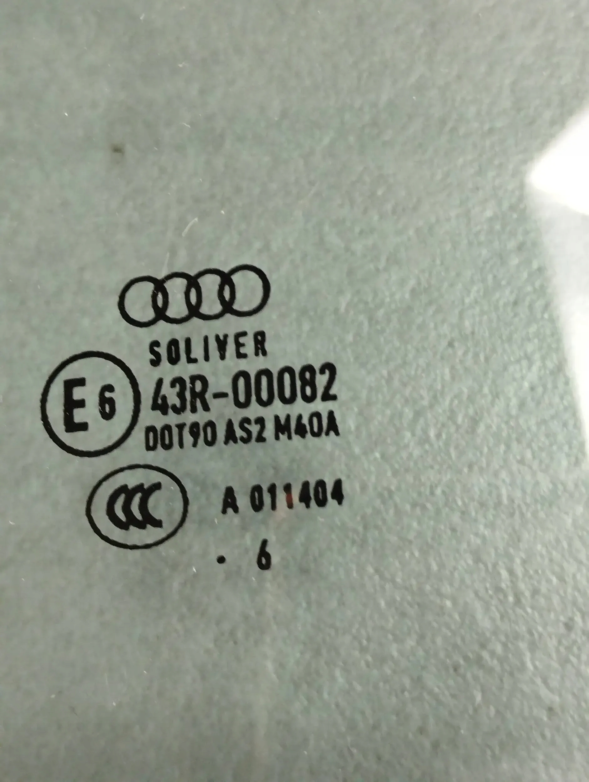Audi A6 C7 4G 2016 window left rear part sedan