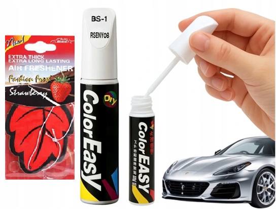 2 X Pisak Korektor Na Rysy Lakieru Samochodowego Biały XL +zawieszka