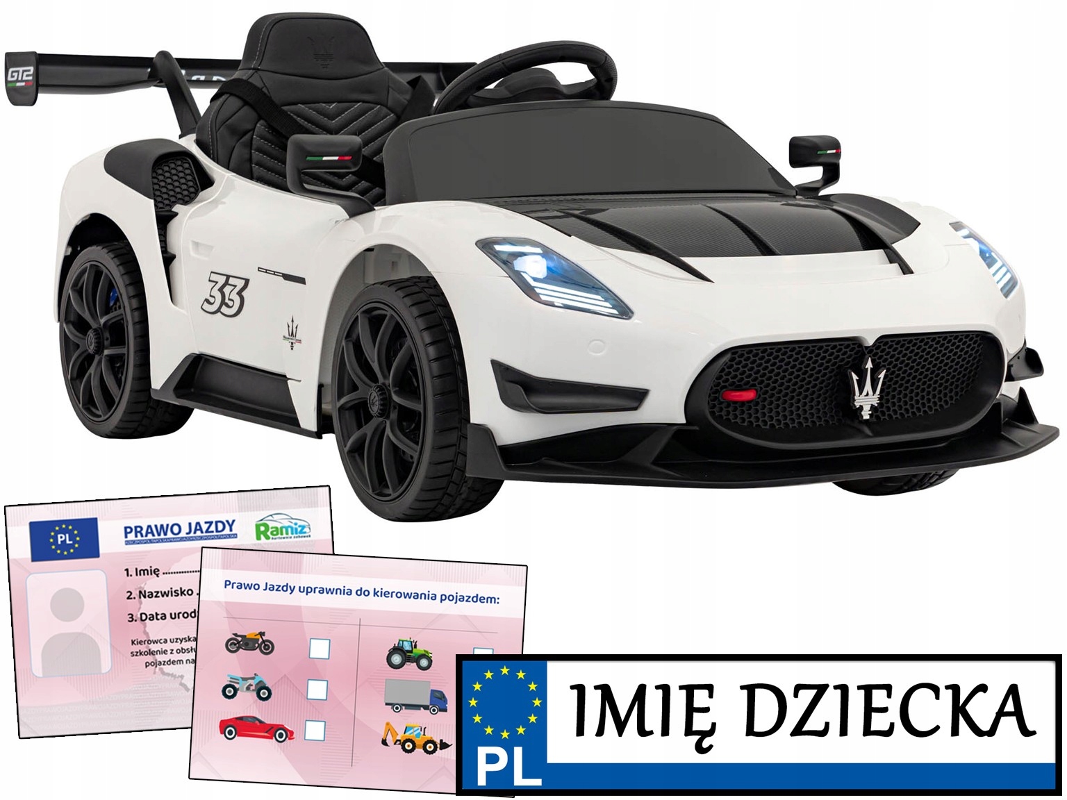 Pojazd na akumulator Autko dla dzieci Maserati MC20 GT2