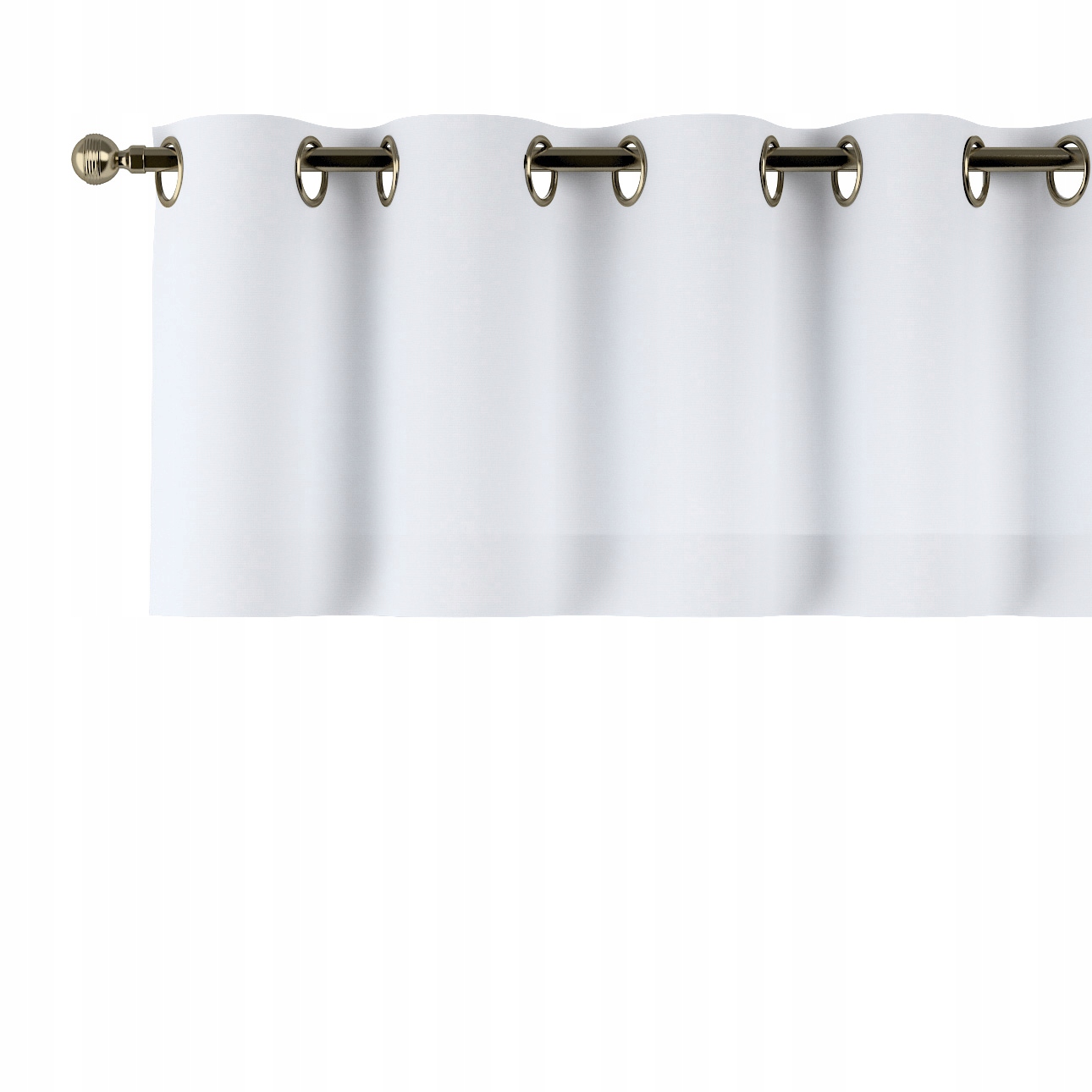 Lambrequin na kolieskach 390 x 40 cm biely