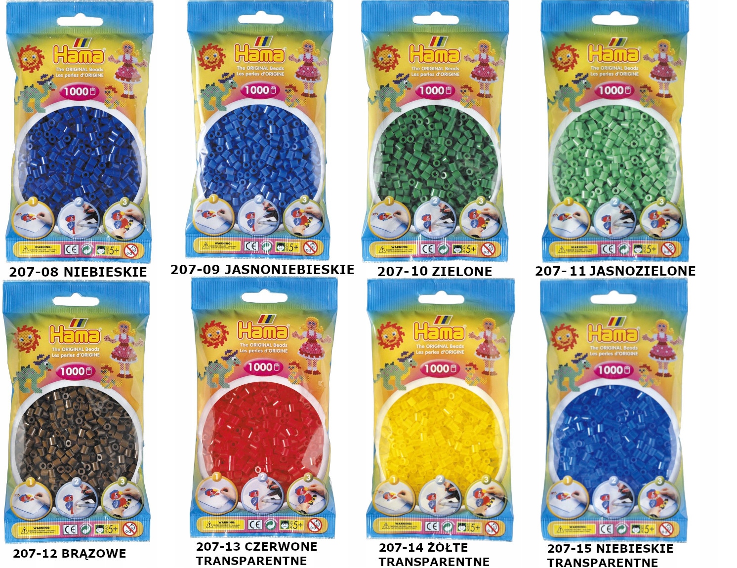 207-00 KORALIKI DO PRASOWANIA HAMA MIDI 1000 MIX Marka Hama