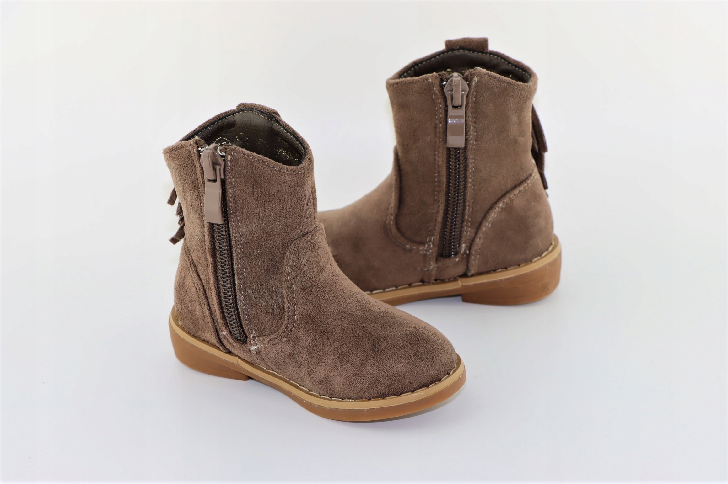 BOTKI DZIEWCZĘCE lekkie buty na jesień suwak r.21 Płeć dziewczynki