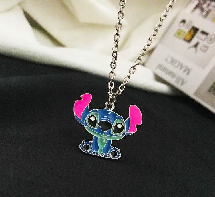 Naszyjnik Dziecięcy Łańcuszek Stitch Disney Lilo & Stitch 1 Kolor srebrny