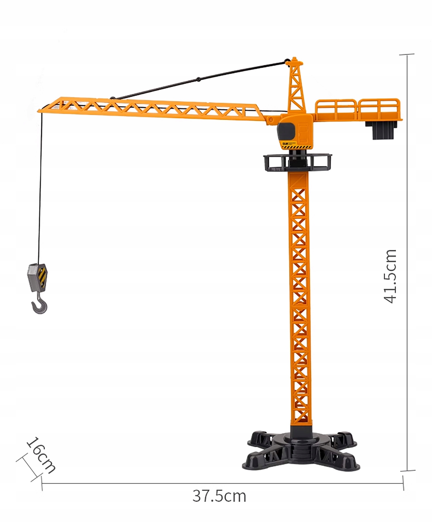 DŹWIG ŻURAW BUDOWLANY OBROTOWY RUCHOMY BUDOWA 50 ELEMENTÓW + POJAZD Płeć chłopcy