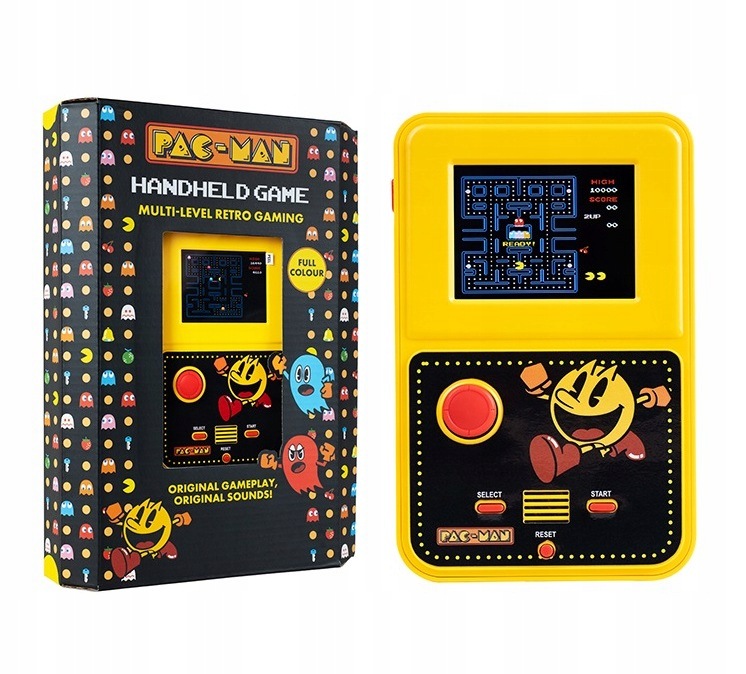 Přenosná konzola Pac-man PacMan Pac Man mini retro arkádová obrazovka 2,5" barva