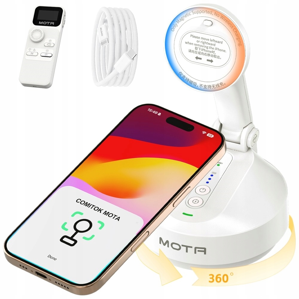 Držák MagSafe pro telefon Comitok Mota Gimbal Powerbank Otočný stativ