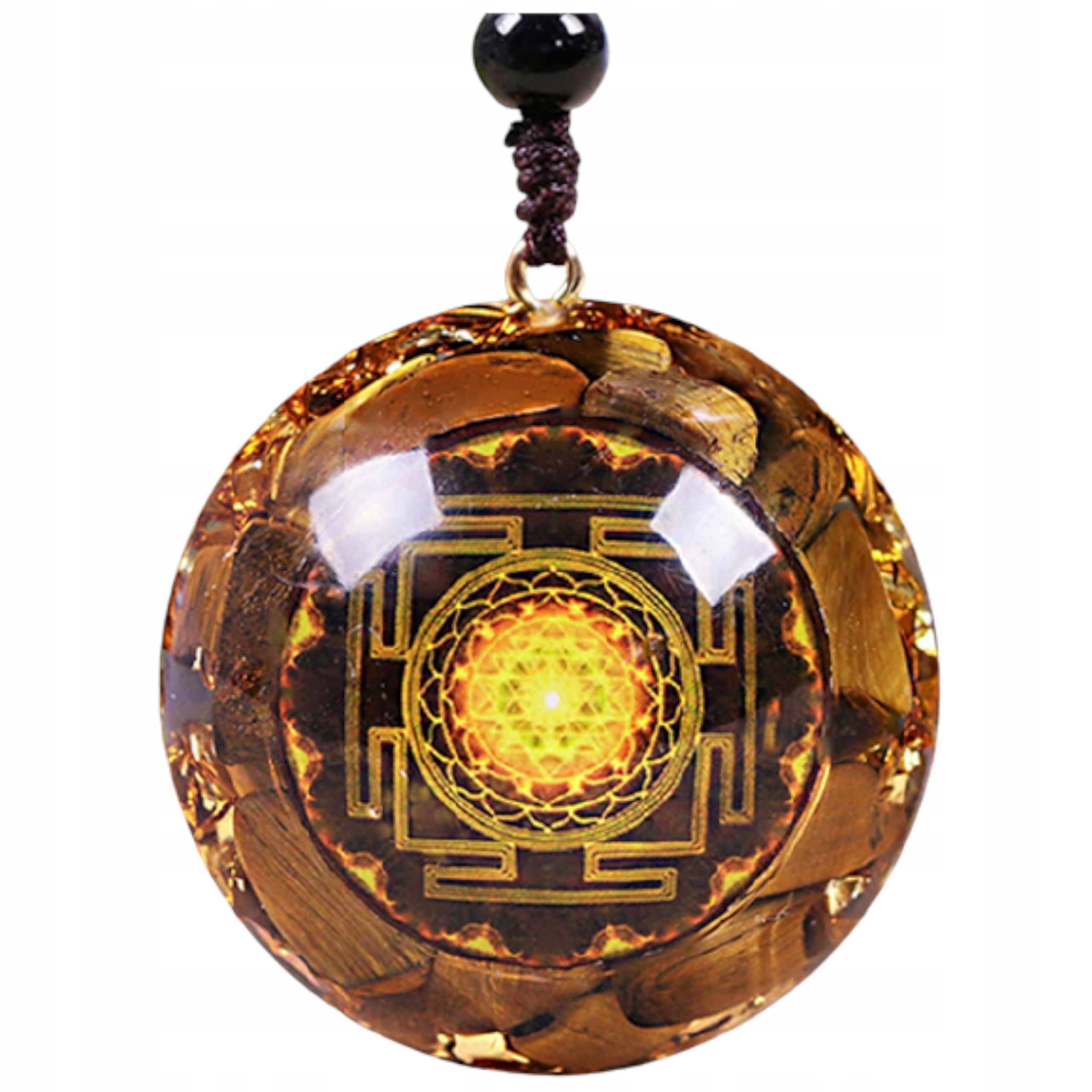 Náhrdelník Orgonit Přírodní Kámen Tygří Oko Dárek Harmonie Čakry