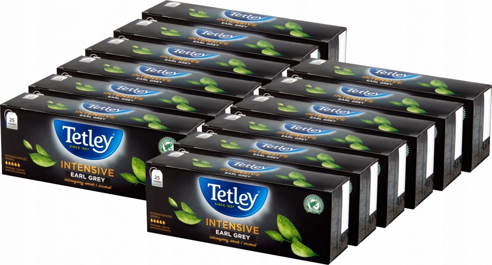 Tetley Intensive Earl Grey 25 torebek x12