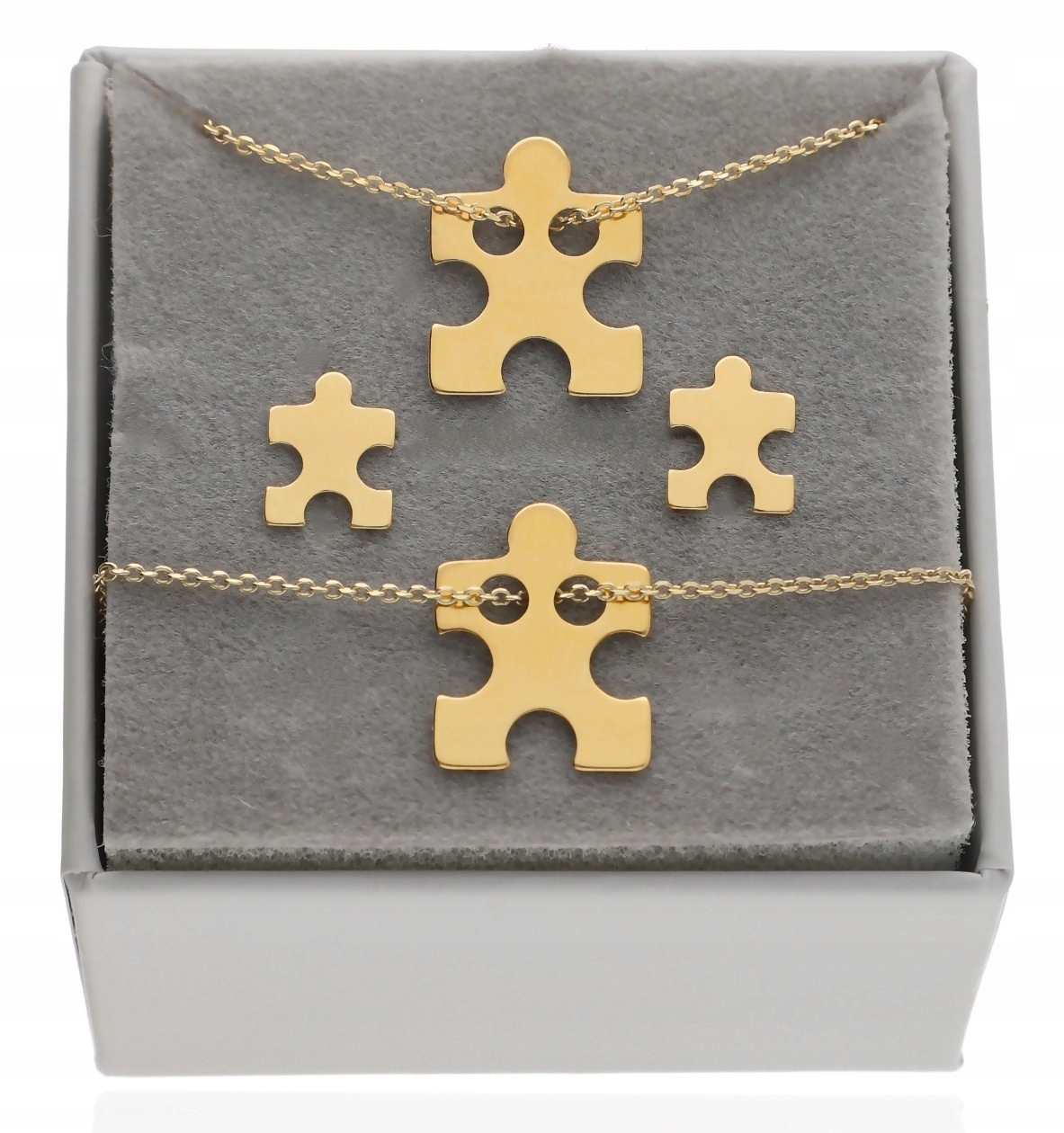 Zlatý komplet šperků Celebrita puzzel krabička