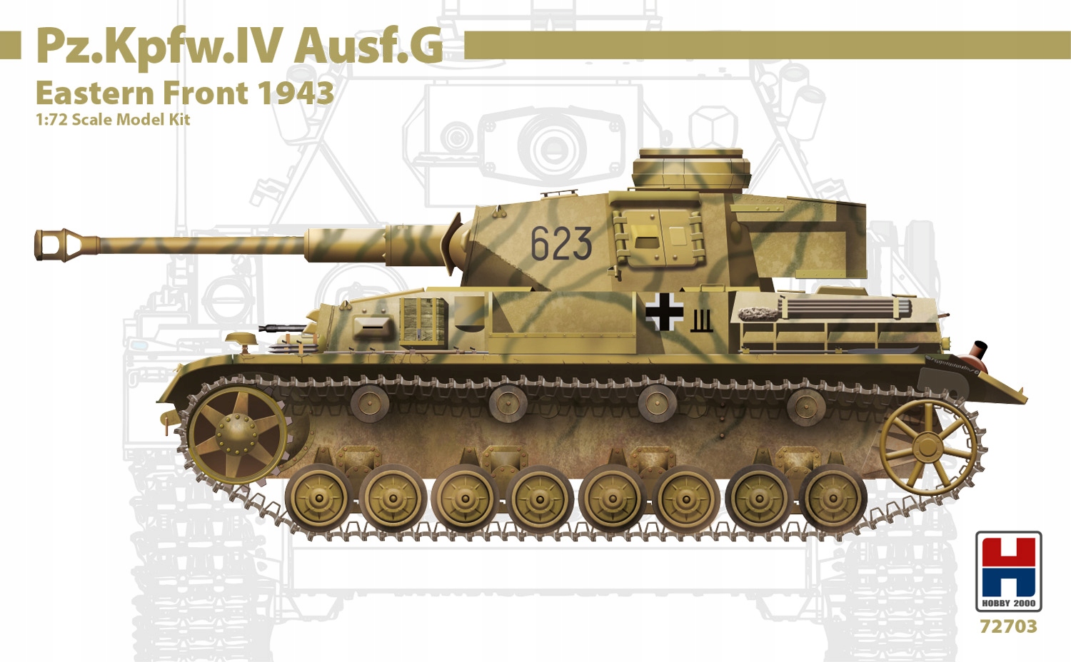 Hobby 2000 72703 1/72 Pz.Kpfw.IV Ausf.G východní fronta 1943