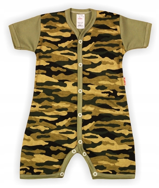 PAJAC KRÓTKI RĘKAW rampers , Moro khaki 62 KLEKLE Liczba sztuk w ofercie 1 szt.