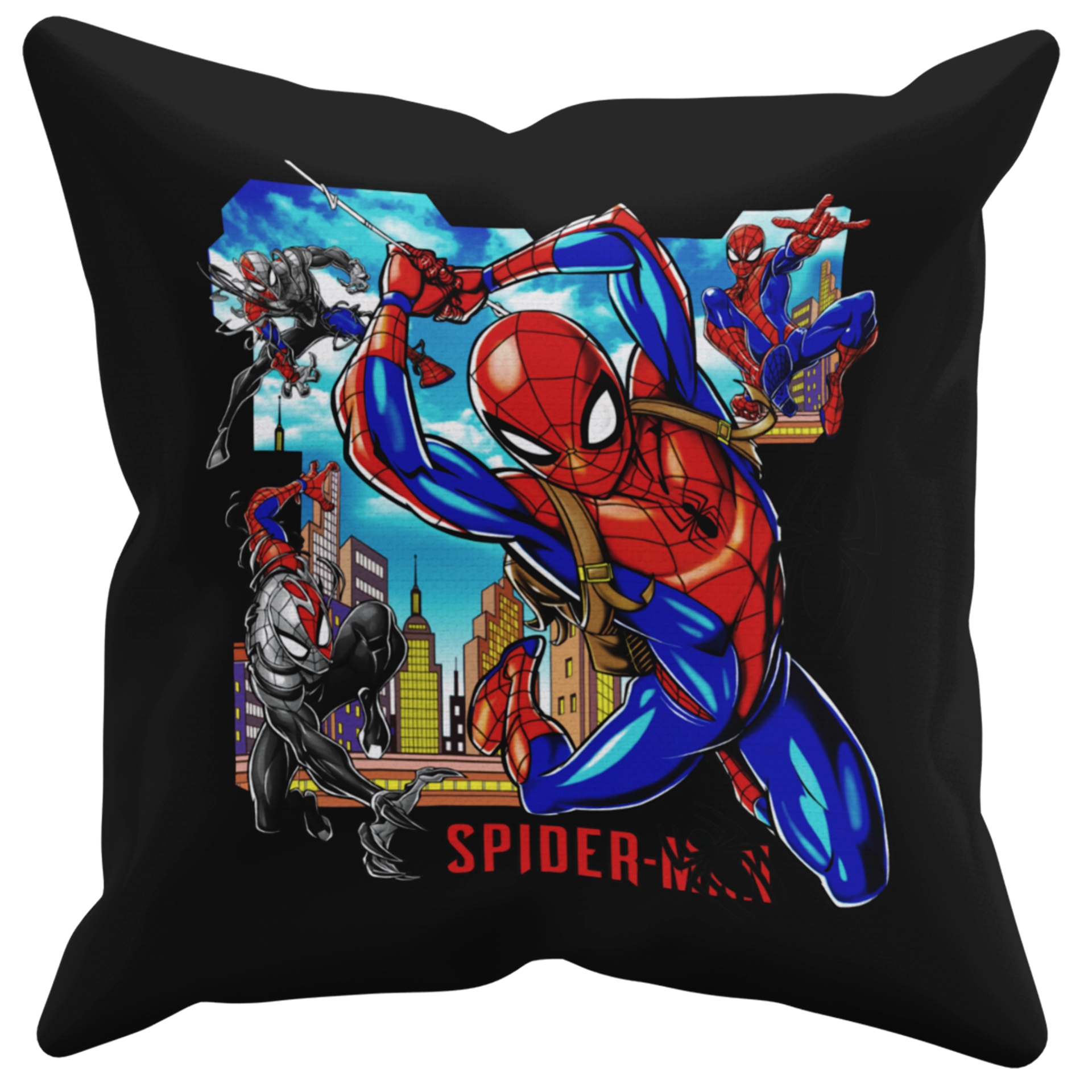 POSZEWKA NA PODUSZKĘ JAŚKA DO PRZEDSZKOLA SPIDERMAN + IMIĘ GRATIS Kolor dominujący czerń