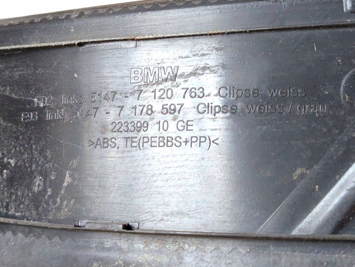 moulding threshold inner komplet BMW 3 E92/E93 E92 2007 7120763