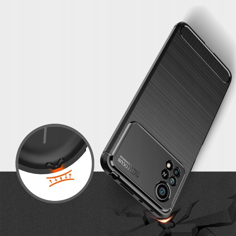 Etui Tpucarbon Elastyczne do Xiaomi Poco X4 Pro 5G Kolor czarny