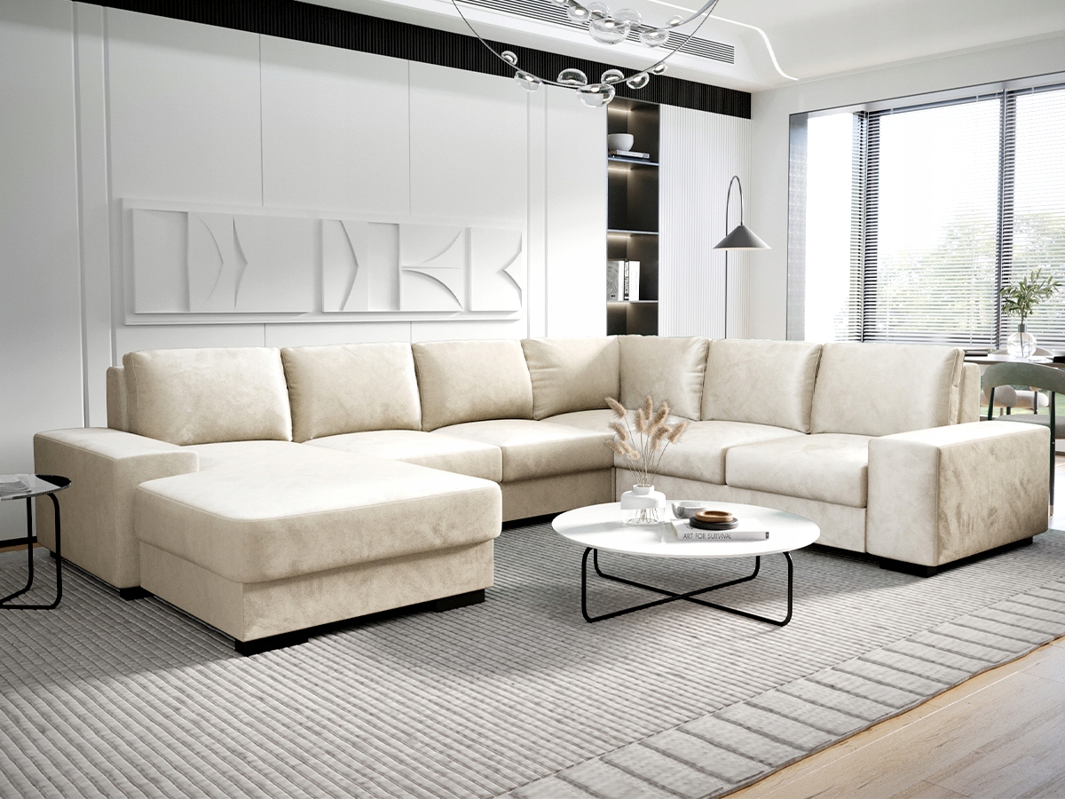 Komfortní Rohová Sedací Souprava s úložným prostorem 340x270x175 Praha KN20