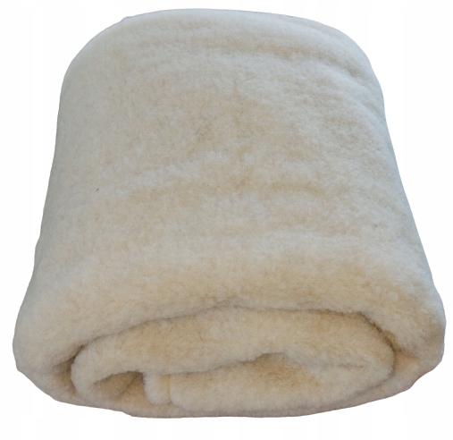 Naturalny koc wełniany-100% wełna owcza- jasny camel 160/200 producent