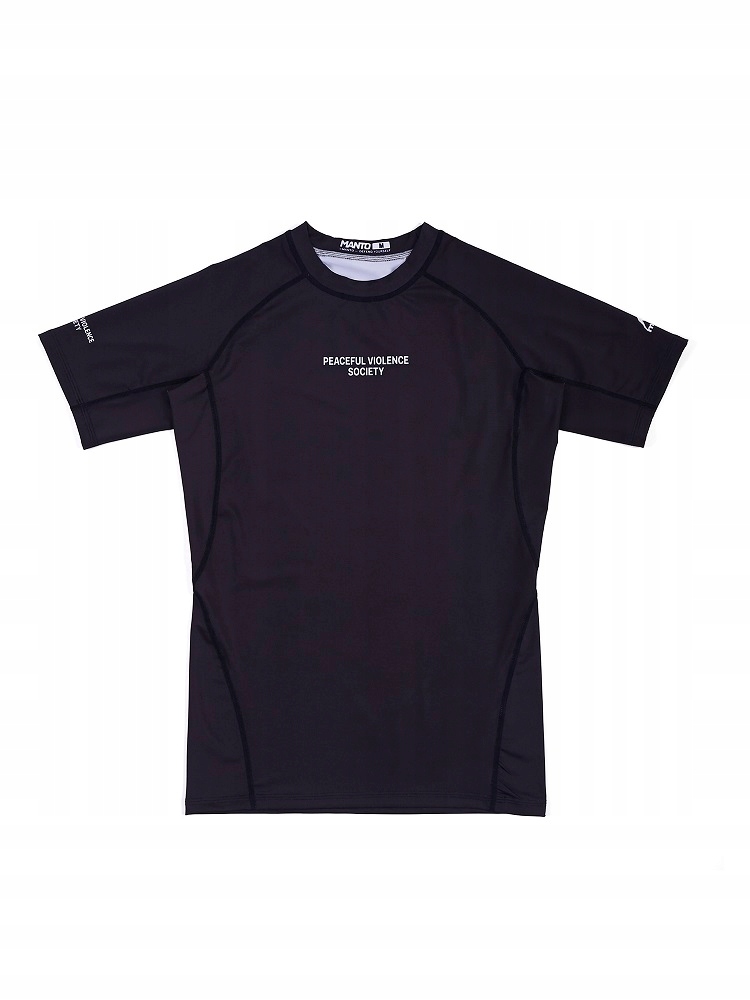 Manto Rashguard Shortsleeve Society czarny S