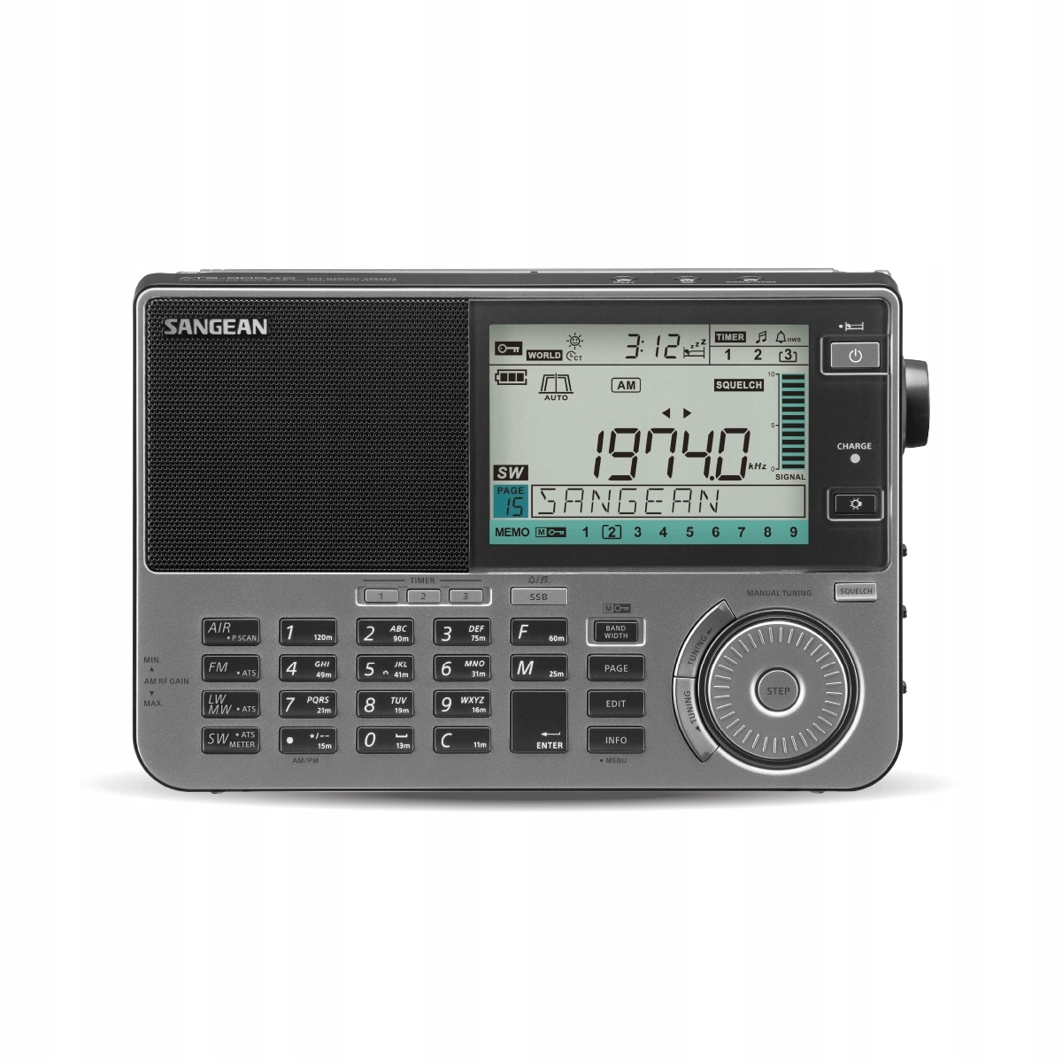 Sangean ATS-909X2 globálny prijímač Ssb Fm/am Mw/lw/sw, príjem Cb a