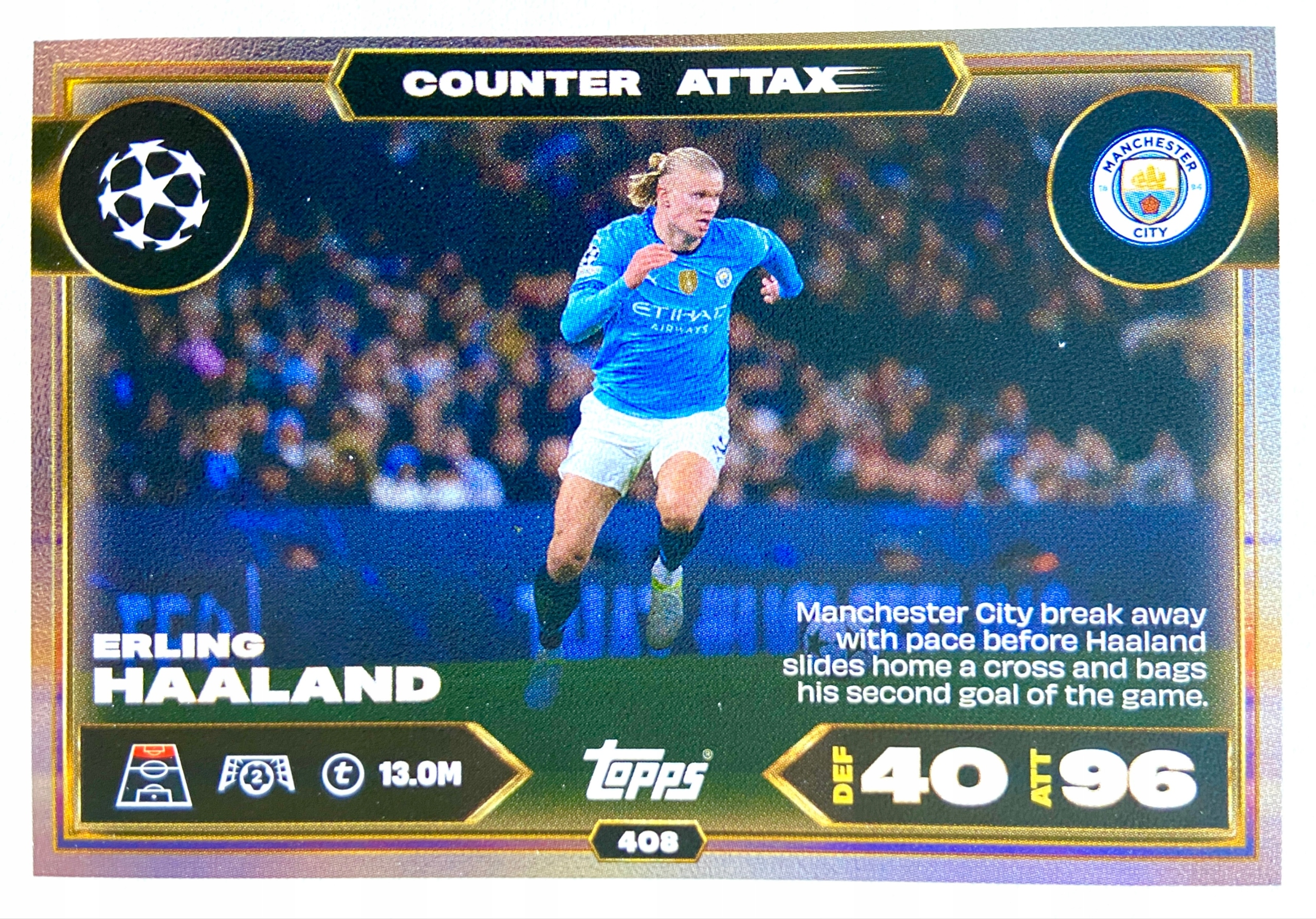 Match Attax Ucl 2025/26 2026 Counter Attax 408 Haaland Manchester City