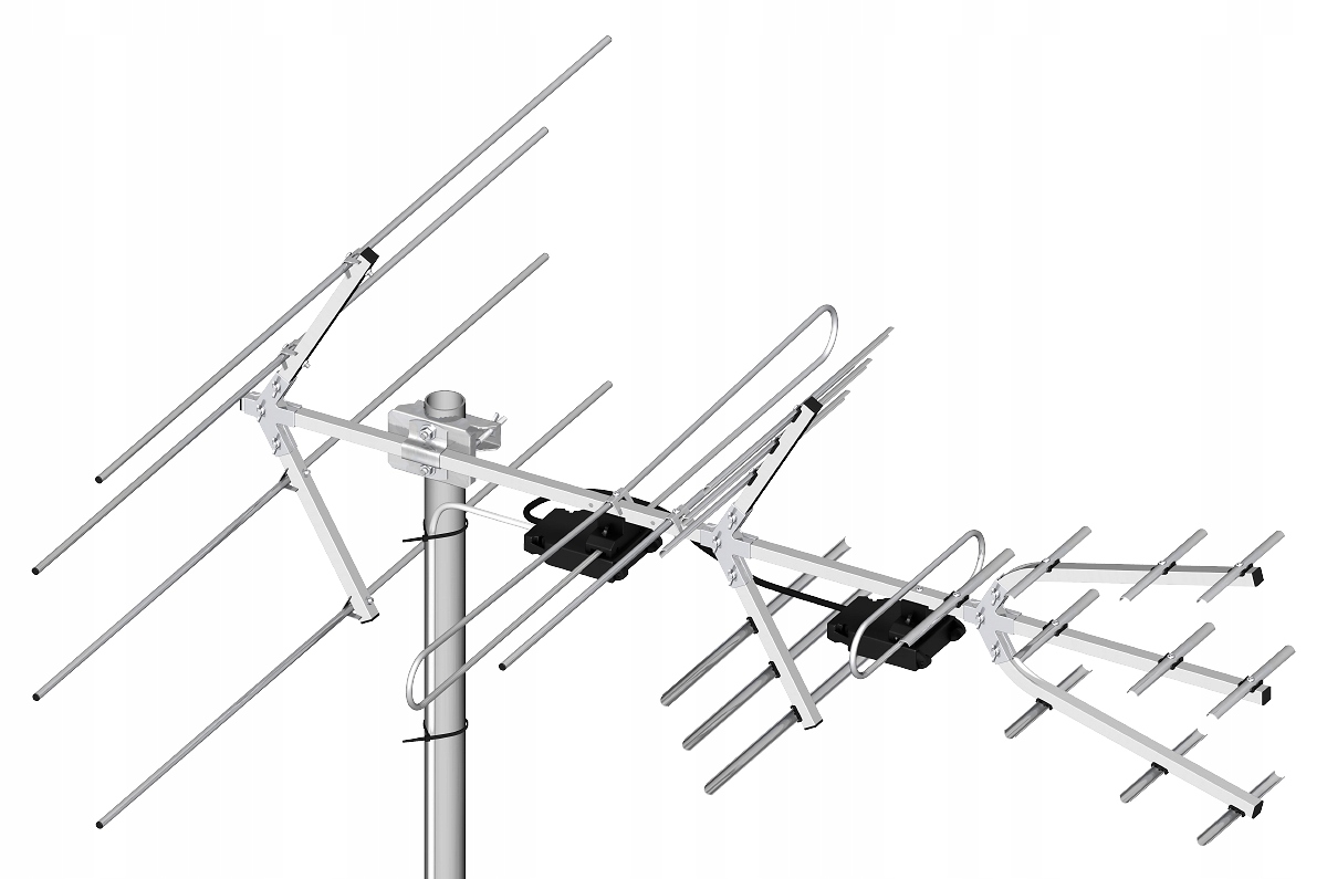 Antena DVB-T2 Combo A2810 5-12/21-48 Vhf/uhv Dipol