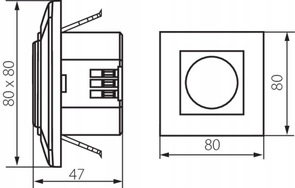 Mikrofalowy Czujnik Ruchu MW-L MERGE Biały Kanlux Kod producenta 23453