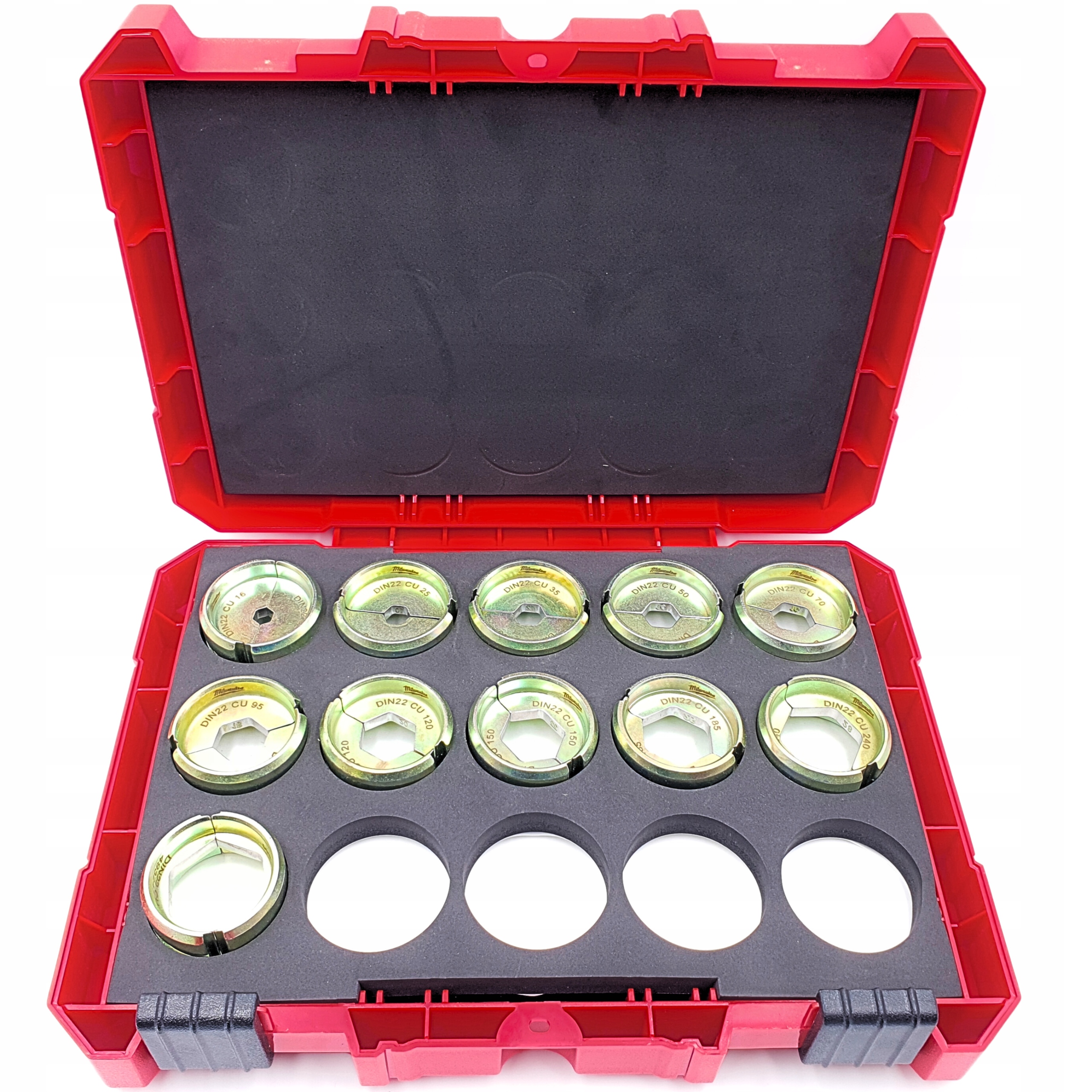 Sada matric DIN22 Cu pro krimpovač M18 Hcct, 16 300 mm² Milwaukee