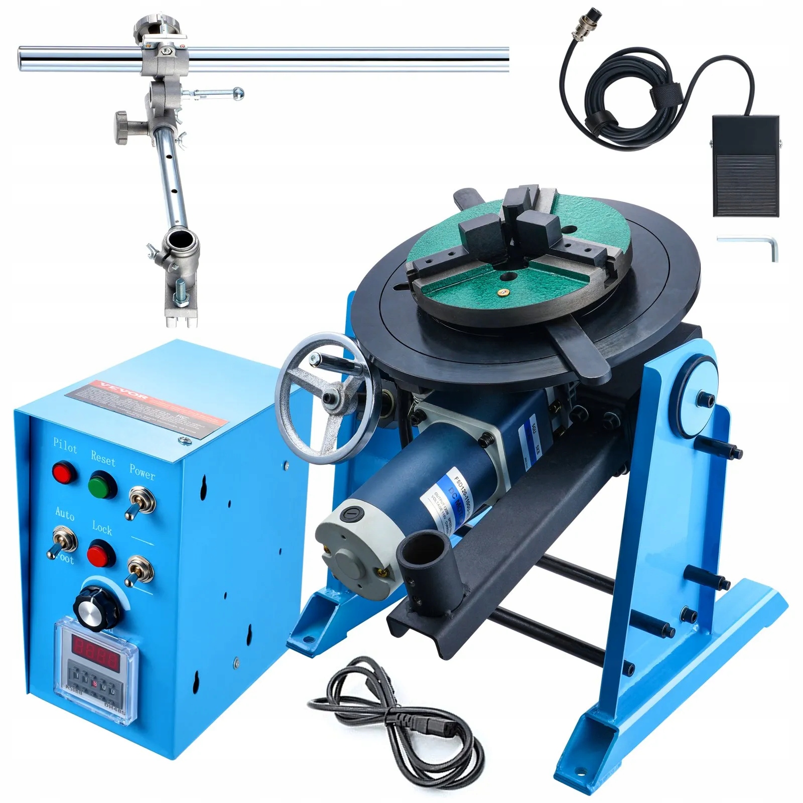 Svařovací rotátor 50KG 0-90° otočný stůl 0.5-6RPM pro svařování