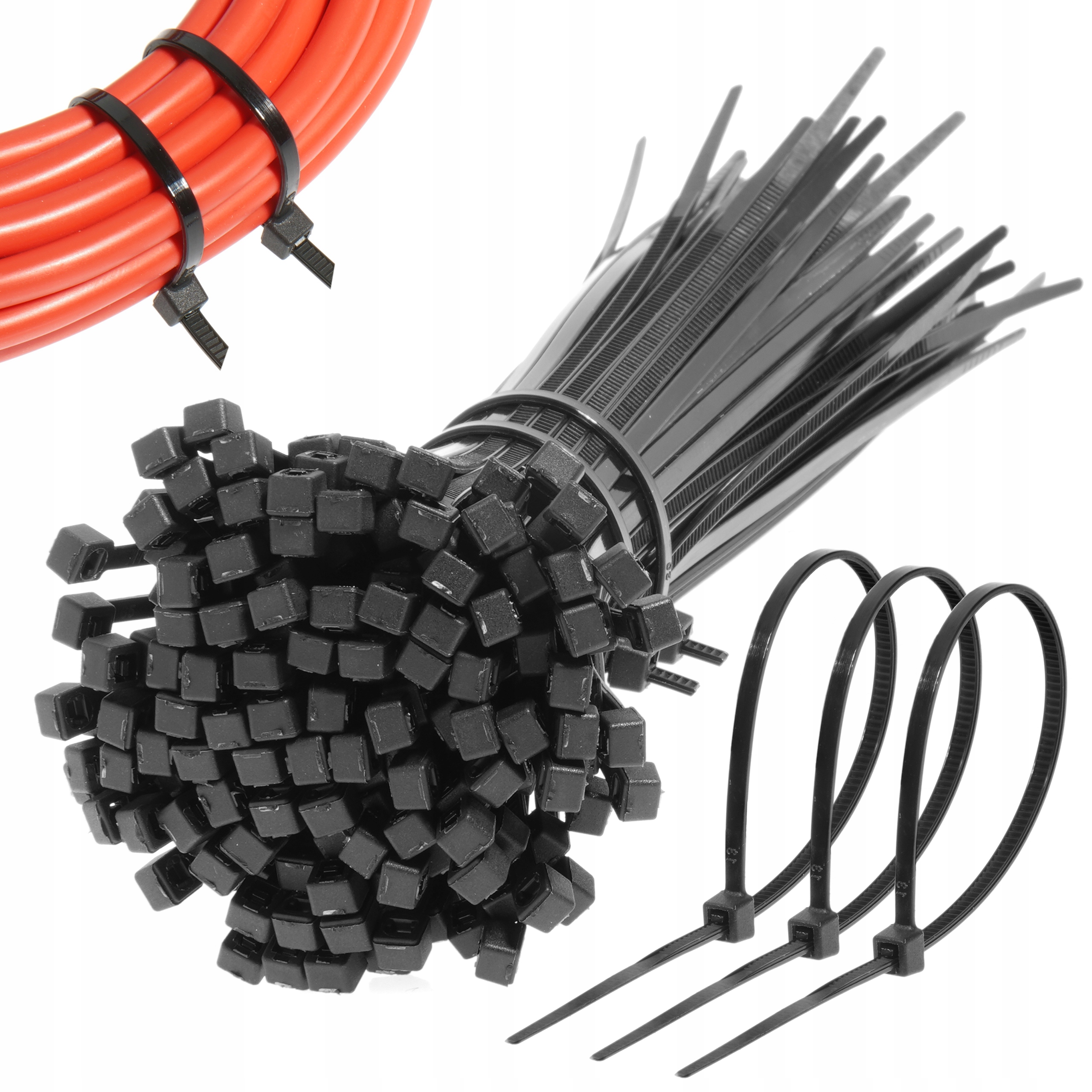 Opaski Zaciskowe Trytytki Czarne Trytki 2,5x100mm