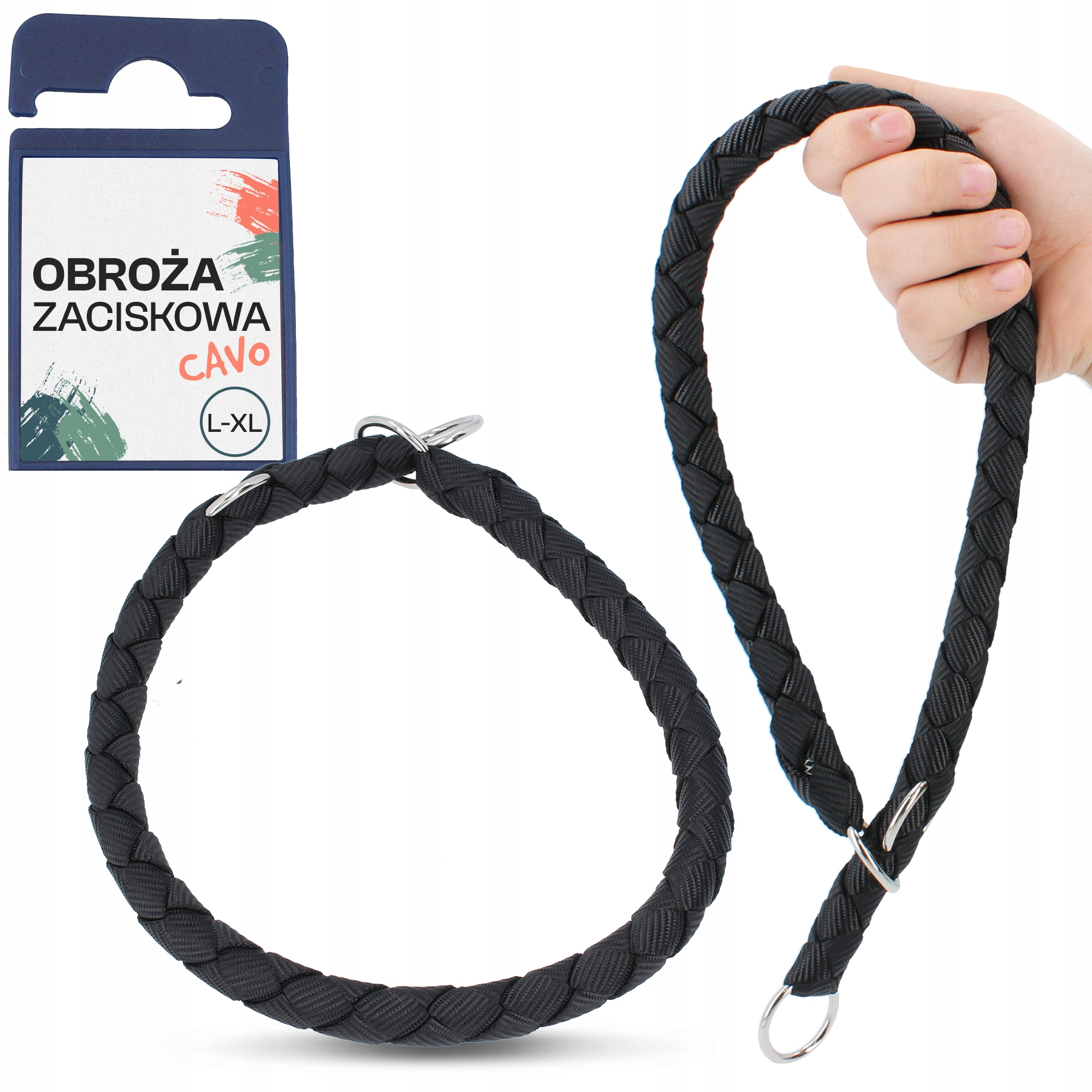 

Mocna Obroża Zaciskowa Półzaciskowa Dużego Psa XL
