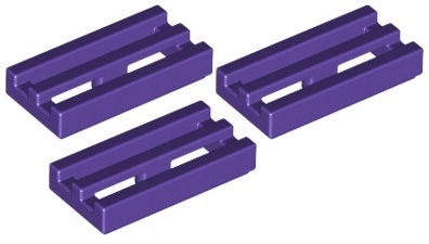 

Lego Płytka Pł 1x2 Grill Fioletowy 2412/4655690 x3