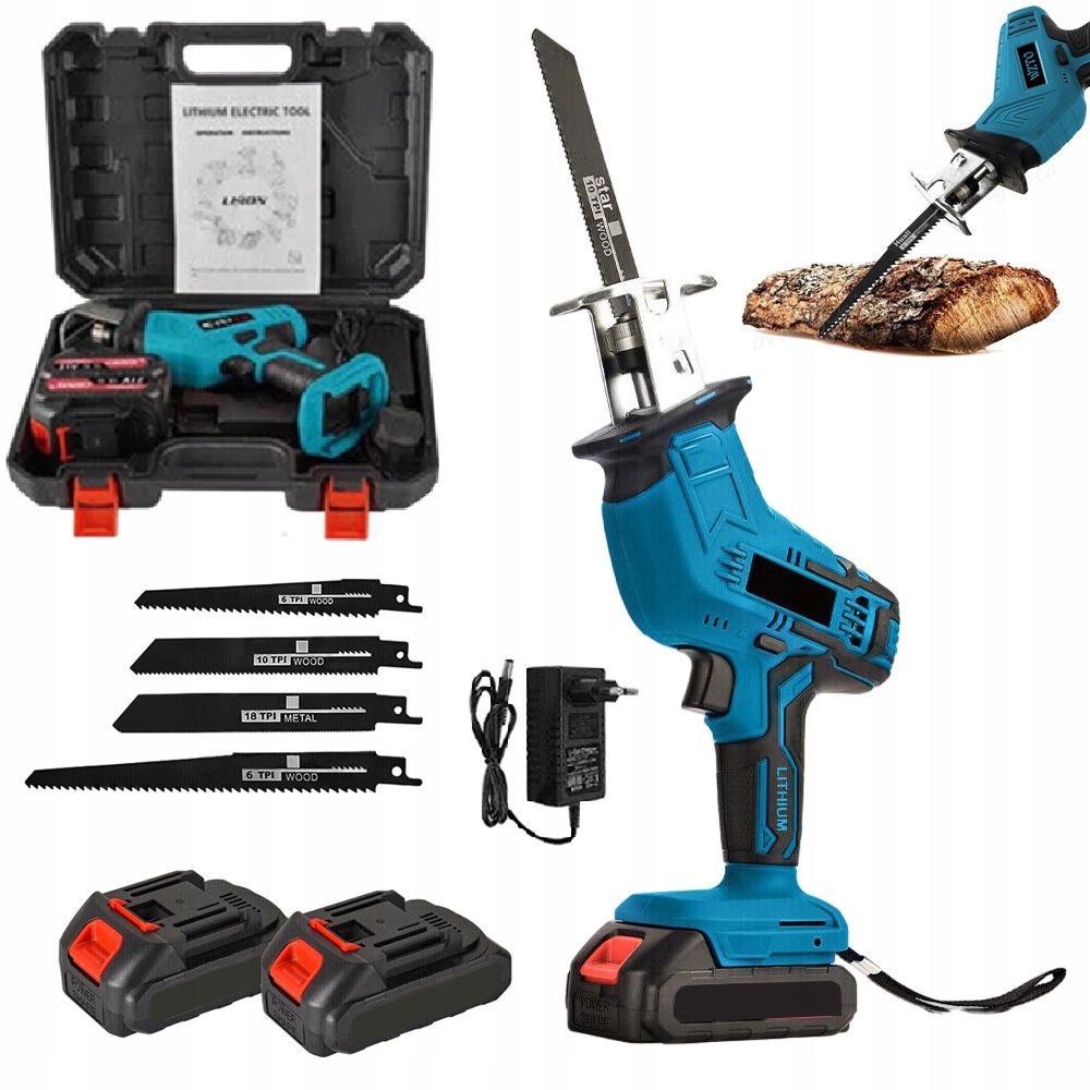 Pila Ocaska Akumulátorová Pila 4 Pilový List 2 Baterie 21 V 2 Ah