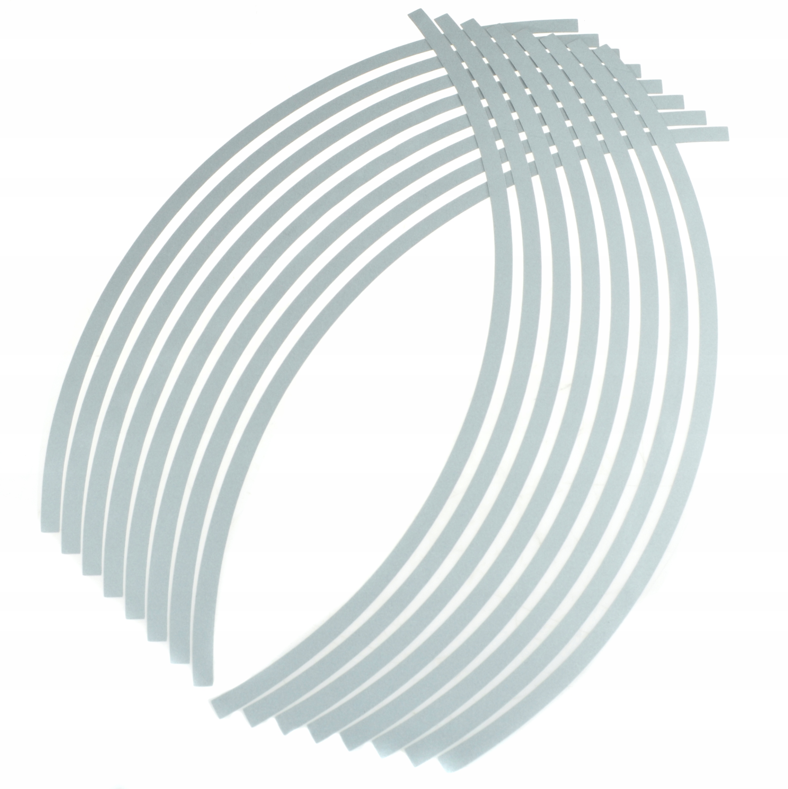 

Naklejka Na Obręcze Kół Pasek Biała 16 Szt Odblask